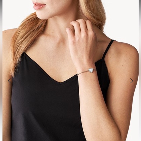 Michael Kors- Logo Silver-Tone Slider Bracelet - Picture 2 of 5